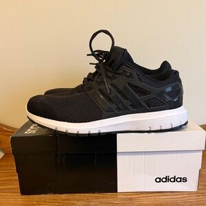 adidas Men’s Black and White Energy Cloud Running Shoe